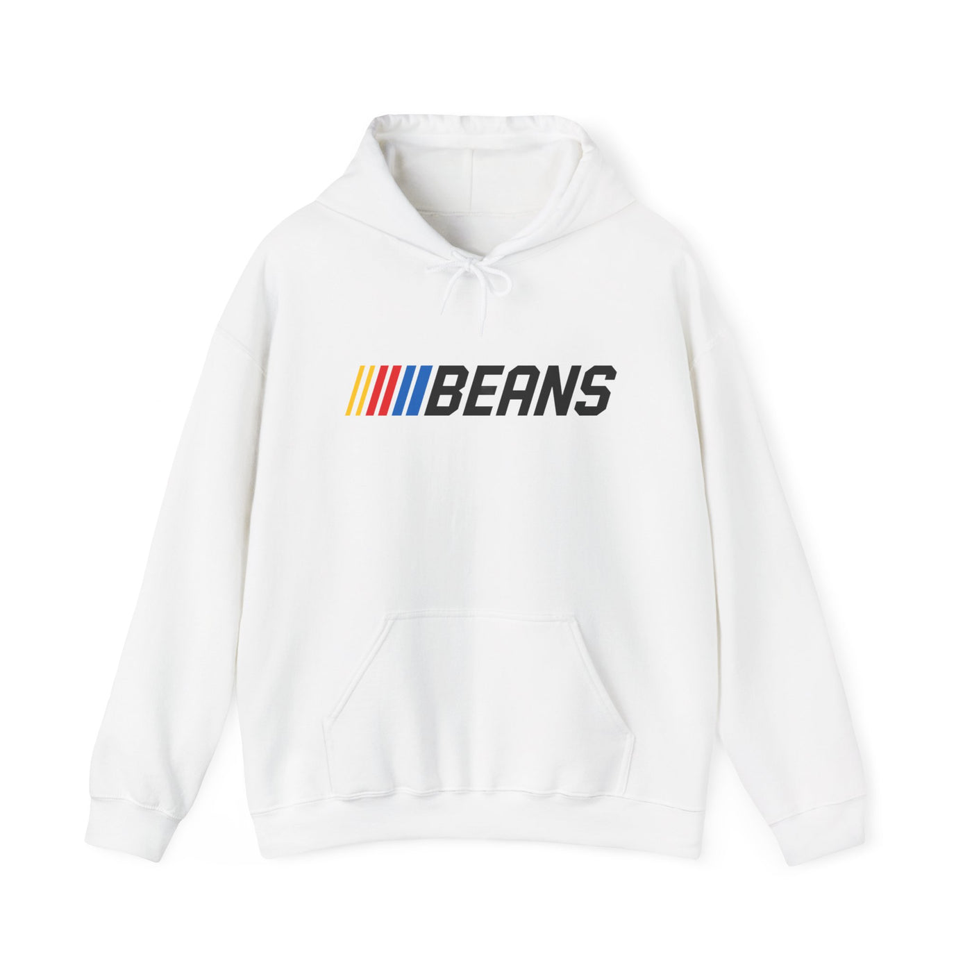 Racing Stripes "BEANS" Hoodie – Retro Motorsport Logo Pullover